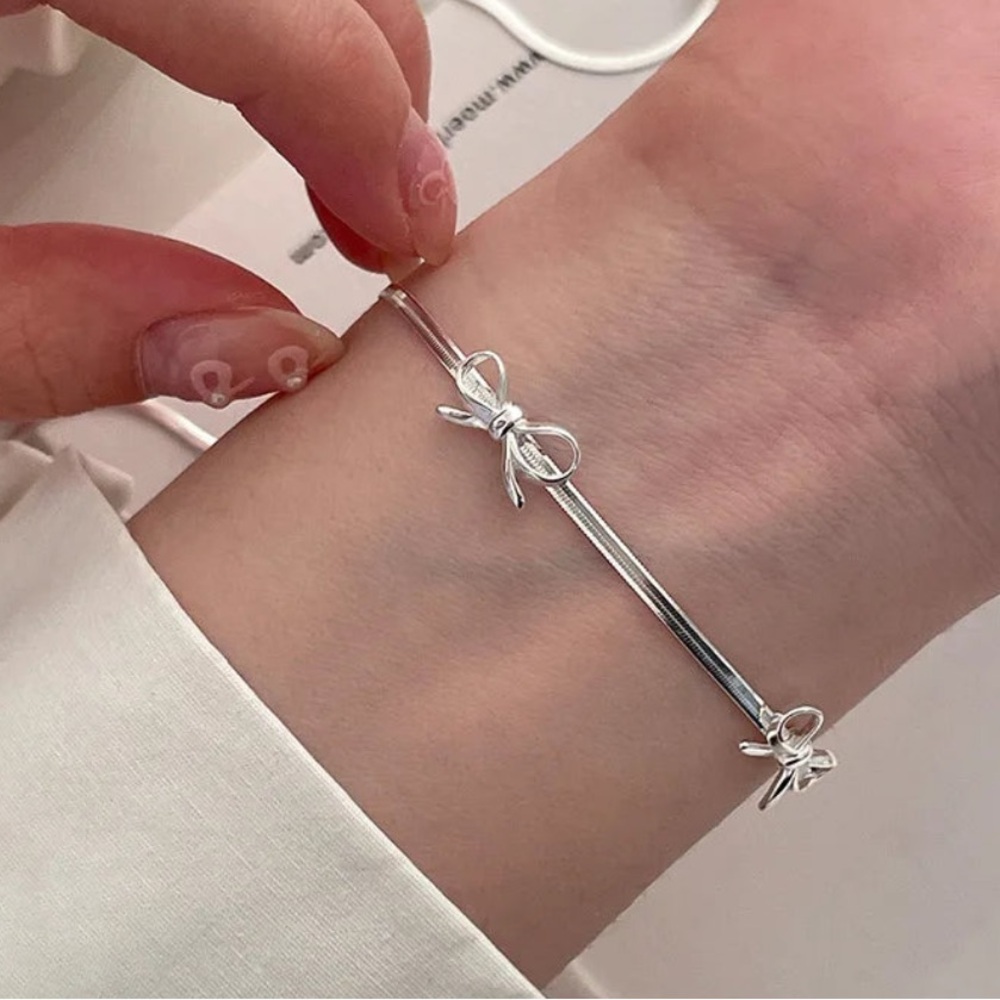 Veinci Jewelry Feminine Bow Herringbone Bracelet